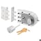 Prime-Line Single Cylinder Deadbolt Chrome Slam Lock with Flat and Angle Strike (Single Pack) SE 14328 - alternate 1